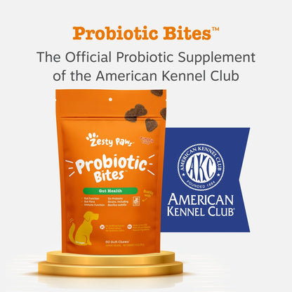 Probiotic Bites for Dogs, Pumpkin Flavor, 60 Count