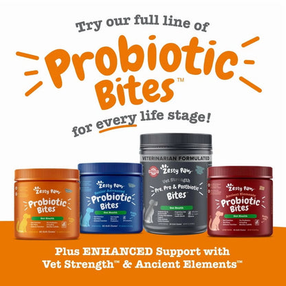 Probiotic Bites for Dogs, for Gut Health, Pumpkin 250Ct
