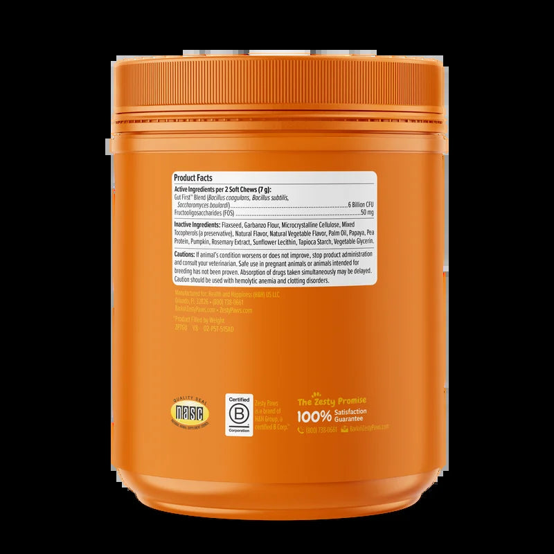 Probiotic Bites for Dogs, for Gut Health, Pumpkin 250Ct