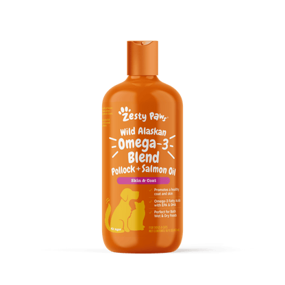 Wild Alaskan Omega + Salmon Oil for Dogs & Cats, Promotes a Healthy Coat & Skin, 16Oz