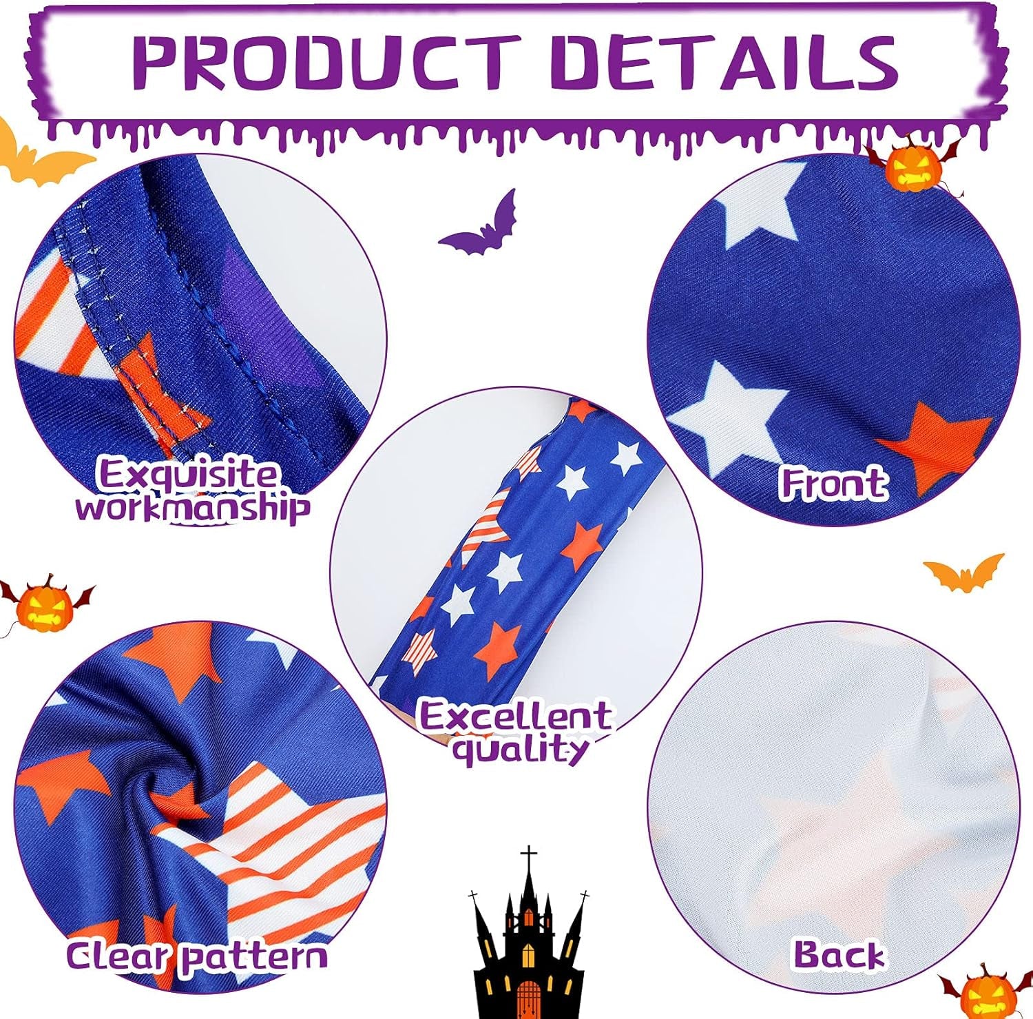 6 Pieces Holiday Dog Shirt Halloween Dog Clothes Fall Thanksgiving Pet Outfit Costumes Seasonal Puppy Festival Vests Apparel Pet Tank Top Tees for Dogs Cats Christmas(M (Fit 5-7Lbs))