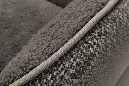 Rectangle Dog Bed Dog Beds for Small Dog Medium Dog Large Dog Washable Sleep Warm Dog Bed with Anti-Slip Bottom (X-Large, Grey)