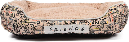 City Doodle Cuddler Dog Bed | Durable Washable Elevated Pet Mat from Warner Bros | Friends TV Show Merchandise for Dogs